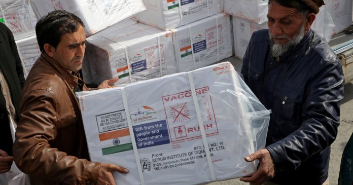 HamaraTimes.com | Afghanistan gets first COVID-19 vaccine shipment from India | Coronavirus pandemic News