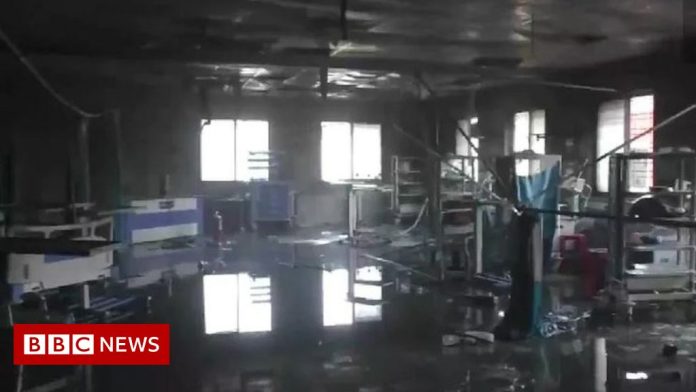 अस्पताल में आग: नवजात इकाई में चार नवजातों की मौत