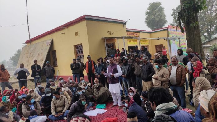 मोरवा उत्तरी पंचायत में आम सभा का आयोजन