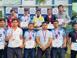 Inter college volleyball tournament में IMS की टीम अव्वल