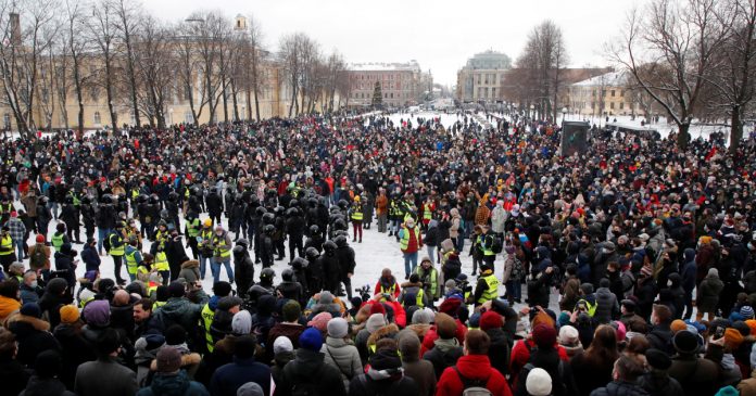 HamaraTimes.com | In Pictures: Mass arrests across Russia during Navalny rallies | Gallery News