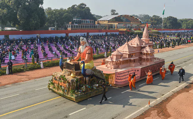 गणतंत्र दिवस परेड: अयोध्‍या के राम मंदिर का मॉडल
