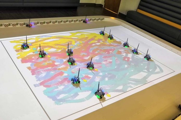 HamaraTimes.com | Robot swarms guided by human artists could paint colourful pictures