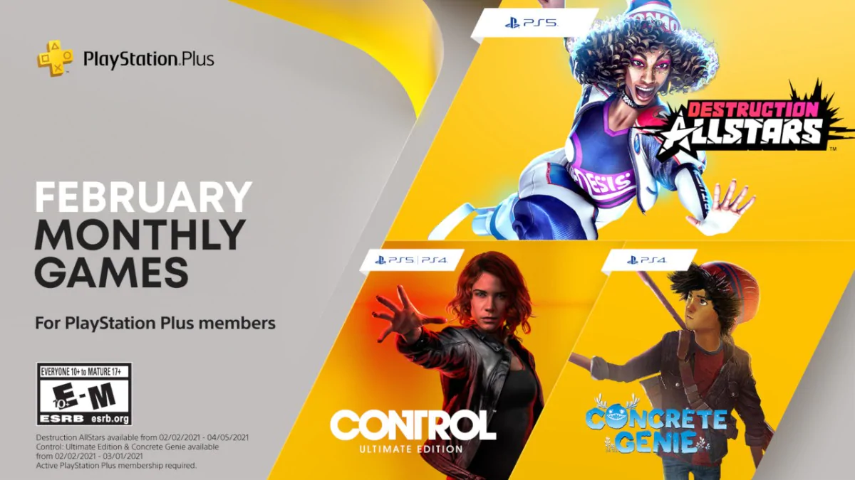 HamaraTimes.com | PlayStation Plus Free Games Announced for February – Control: Ultimate Edition, Concrete Genie, Destruction AllStars