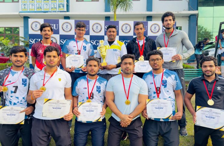 Inter college volleyball tournament में IMS की टीम अव्वल