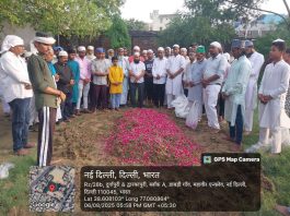 भारी पुलिस बल की मौजूदगी में Dabri Kabristan में जनाज़ा दफ़न